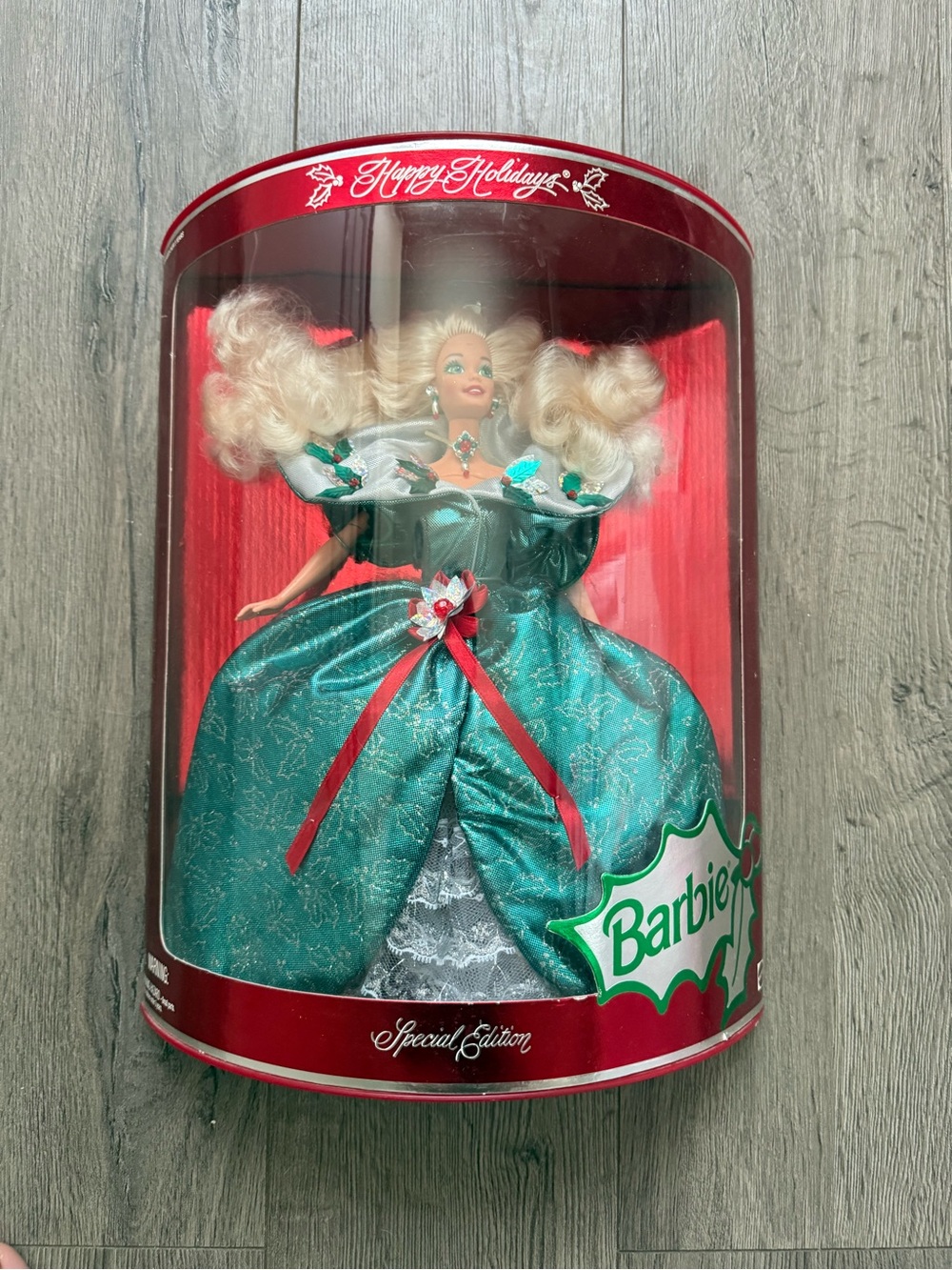 Barbie Emerald Green and Red Holiday Special Edition Doll